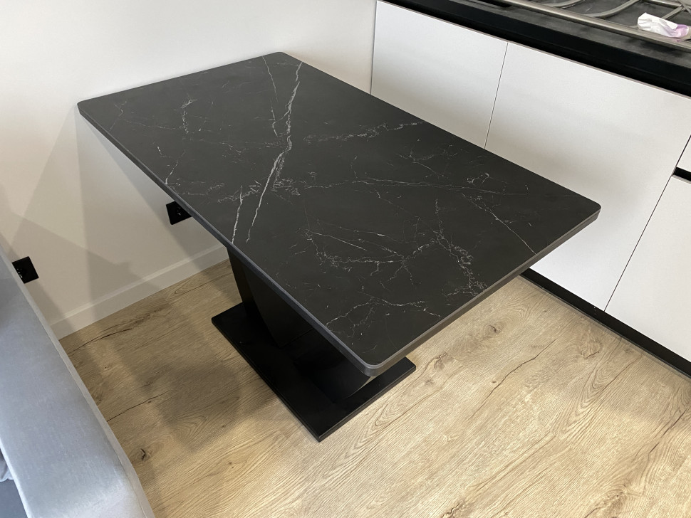 Стол лофт из керамогранита Олимп Black Marquina